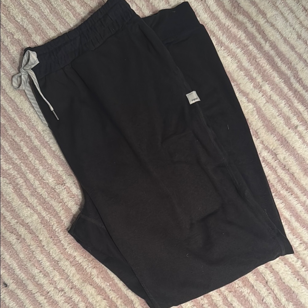Black Jogger Pants with Drawstring